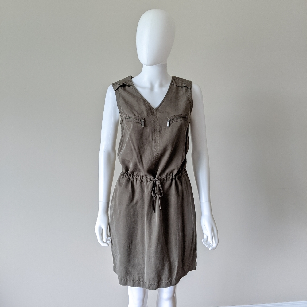 Casual Comfortable Olive Green Dress